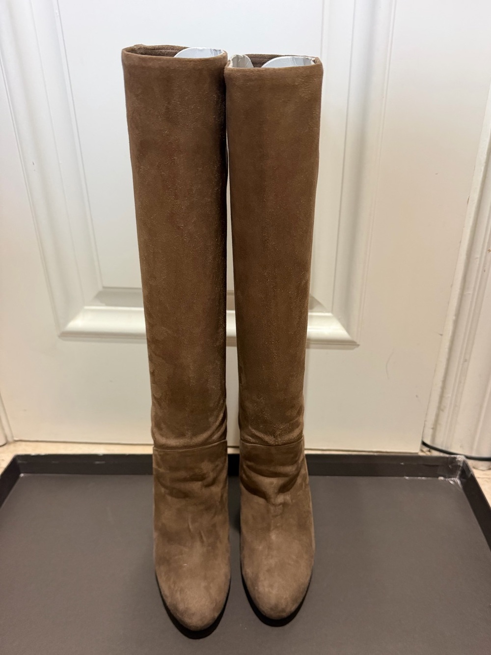 Bally Brown Suede Tall Booties size 8
